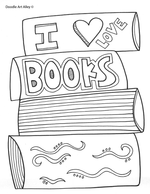 55 Coloring Pictures Of A Book 13