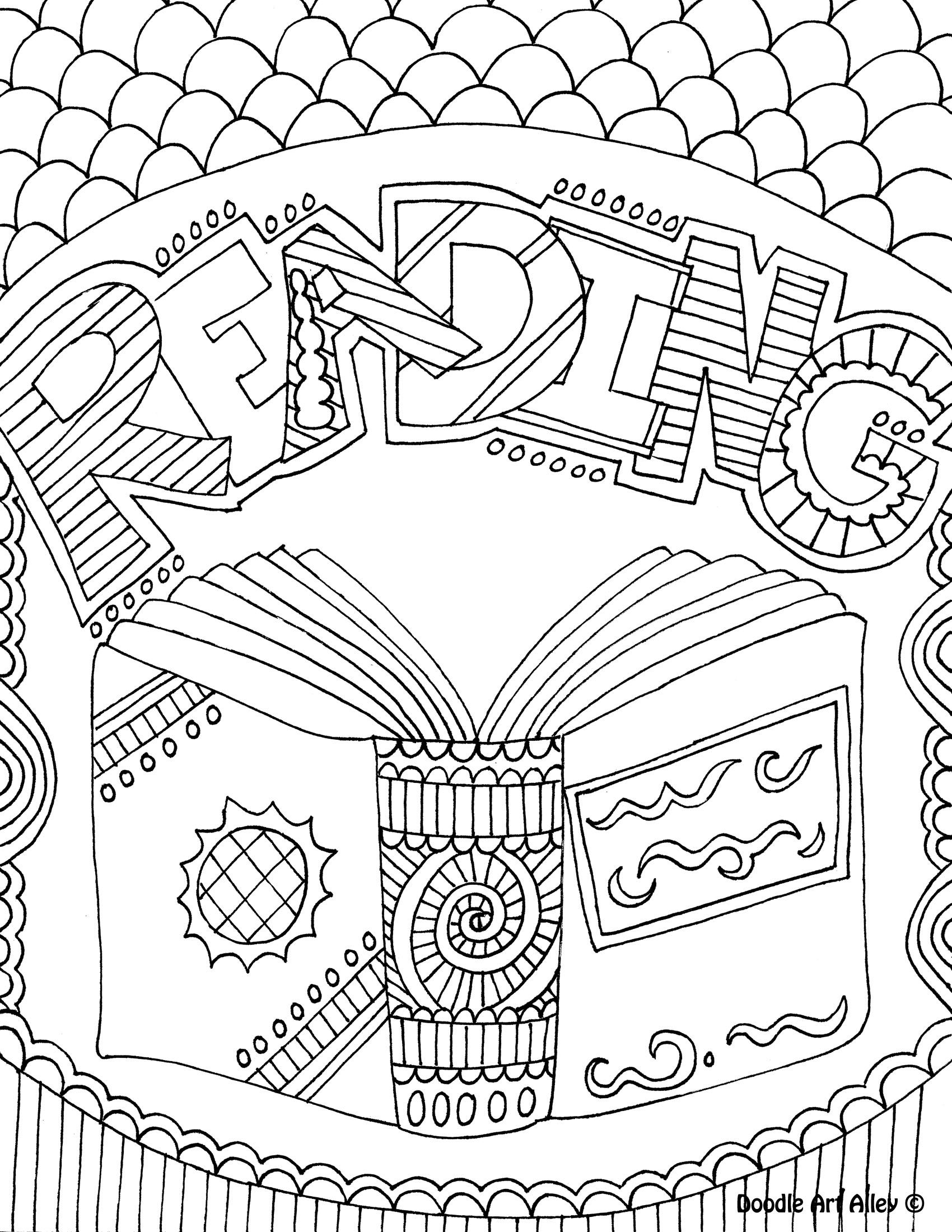 55 Coloring Pictures Of A Book 38