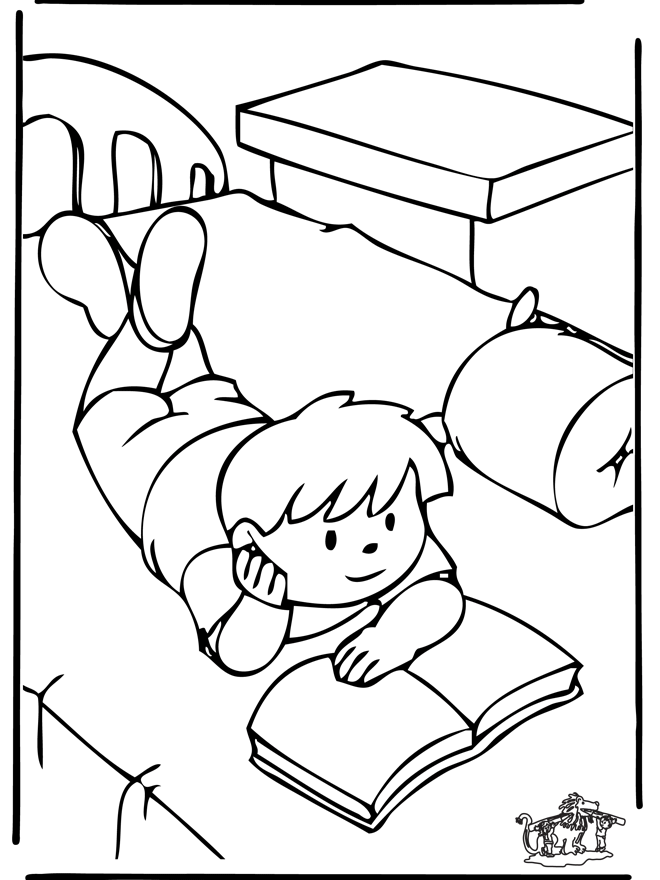 55 Coloring Pictures Of A Book 39