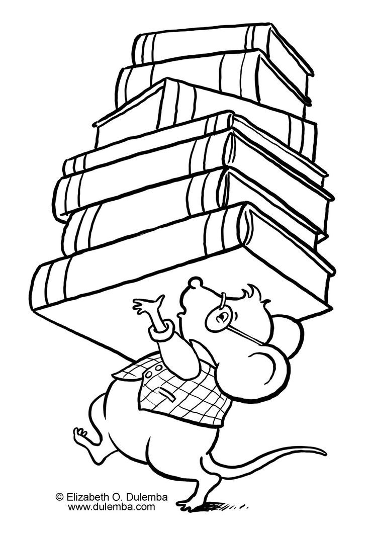 55 Coloring Pictures Of A Book 5