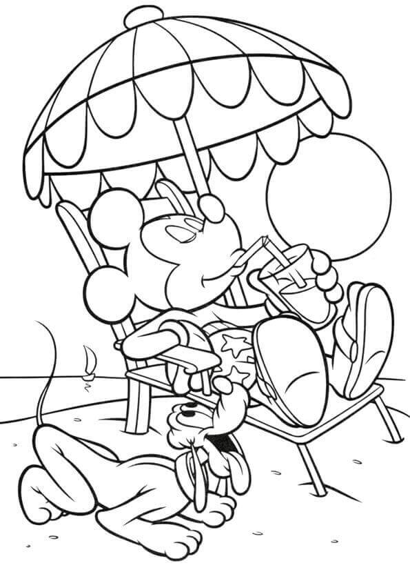 75 Beach Themed Coloring Pages 33