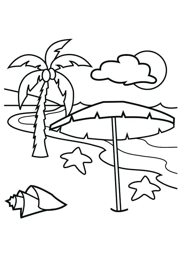 75 Beach Themed Coloring Pages 50