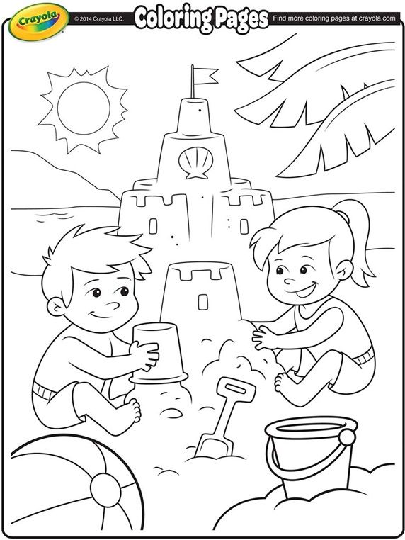 75 Beach Themed Coloring Pages 61