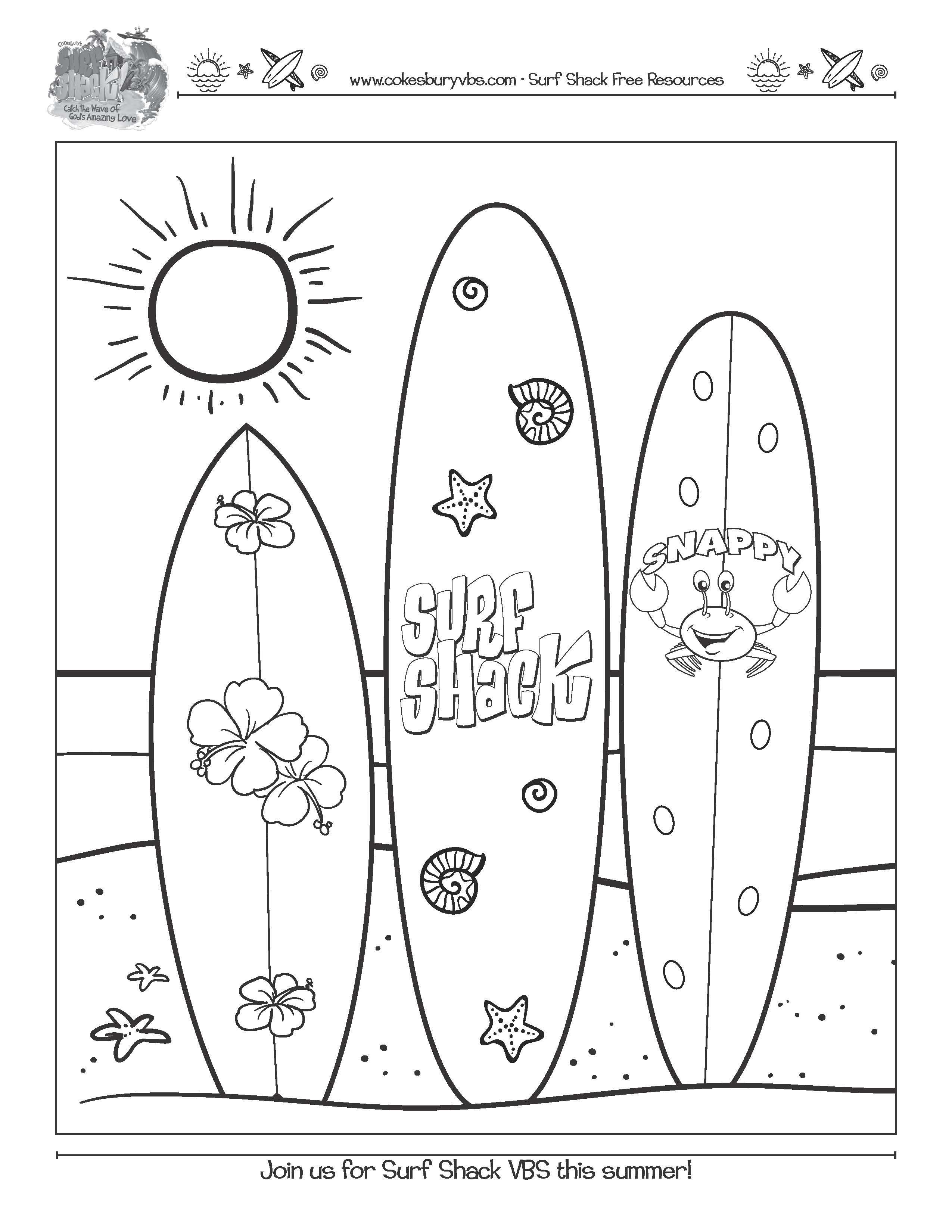 75 Beach Themed Coloring Pages 66