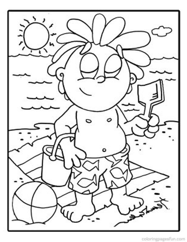 75 Beach Themed Coloring Pages 67