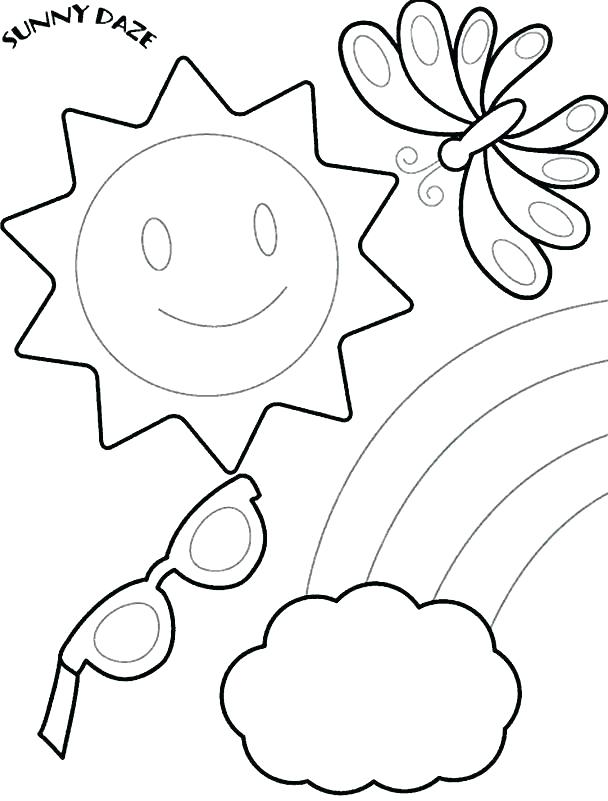 75 Beach Themed Coloring Pages 8