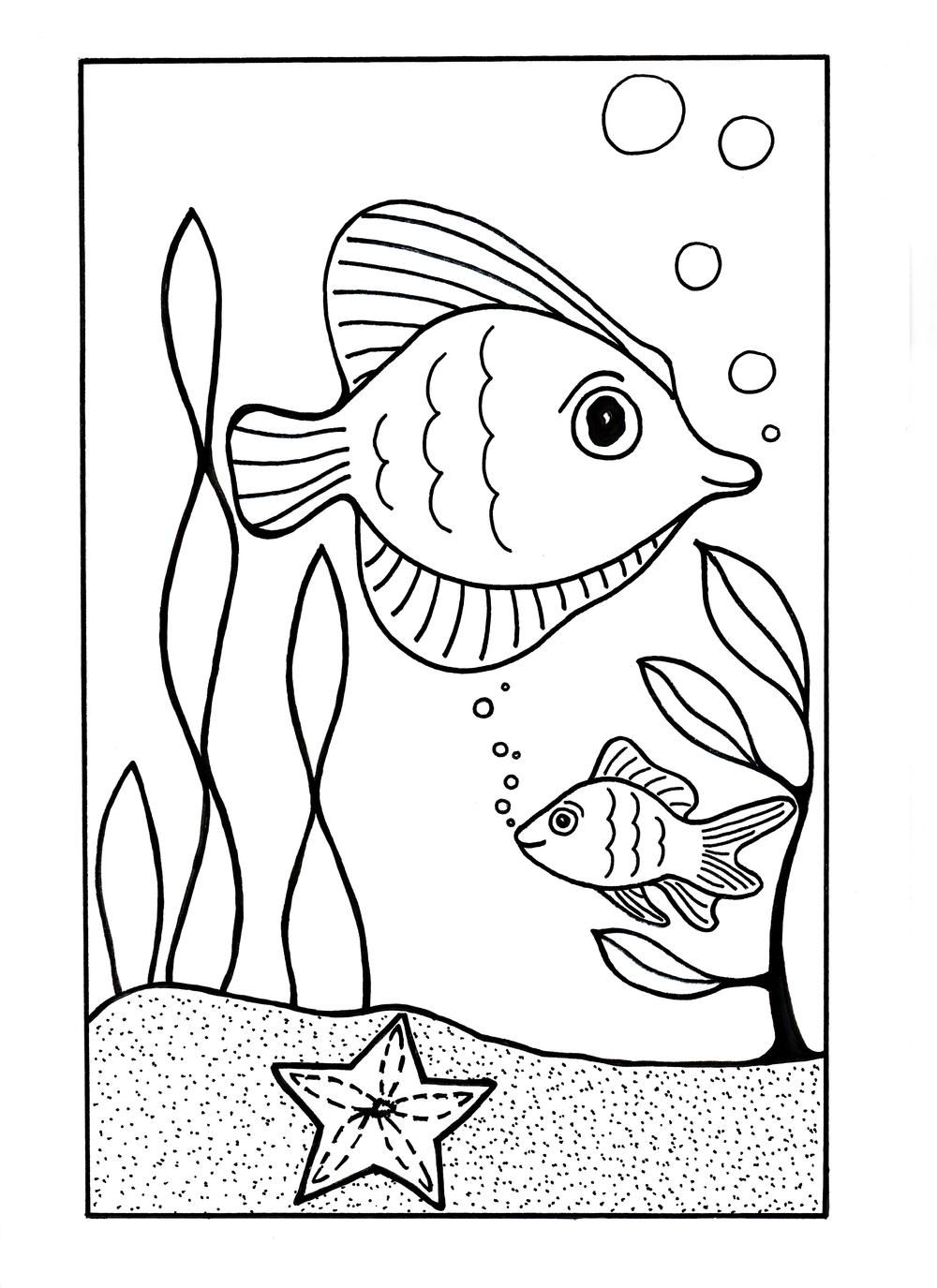 75 Beach Themed Coloring Pages 84