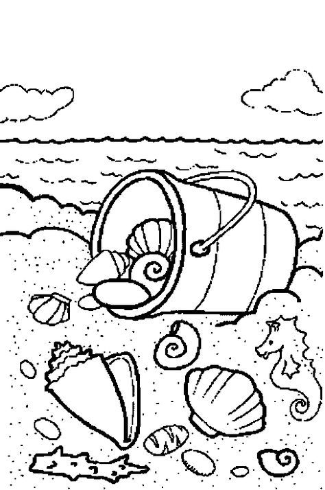 75 Beach Themed Coloring Pages 89