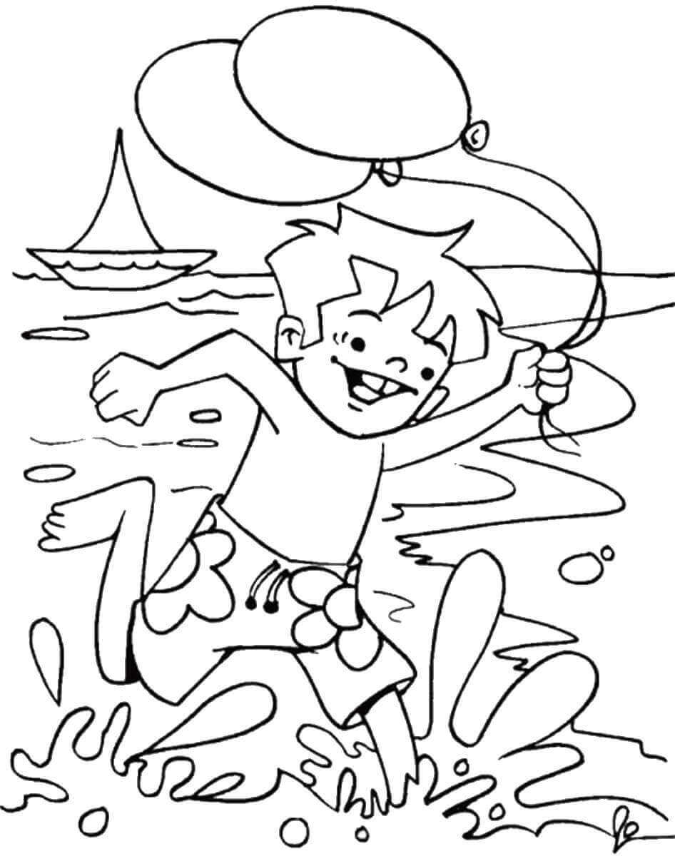 75 Beach Themed Coloring Pages 91