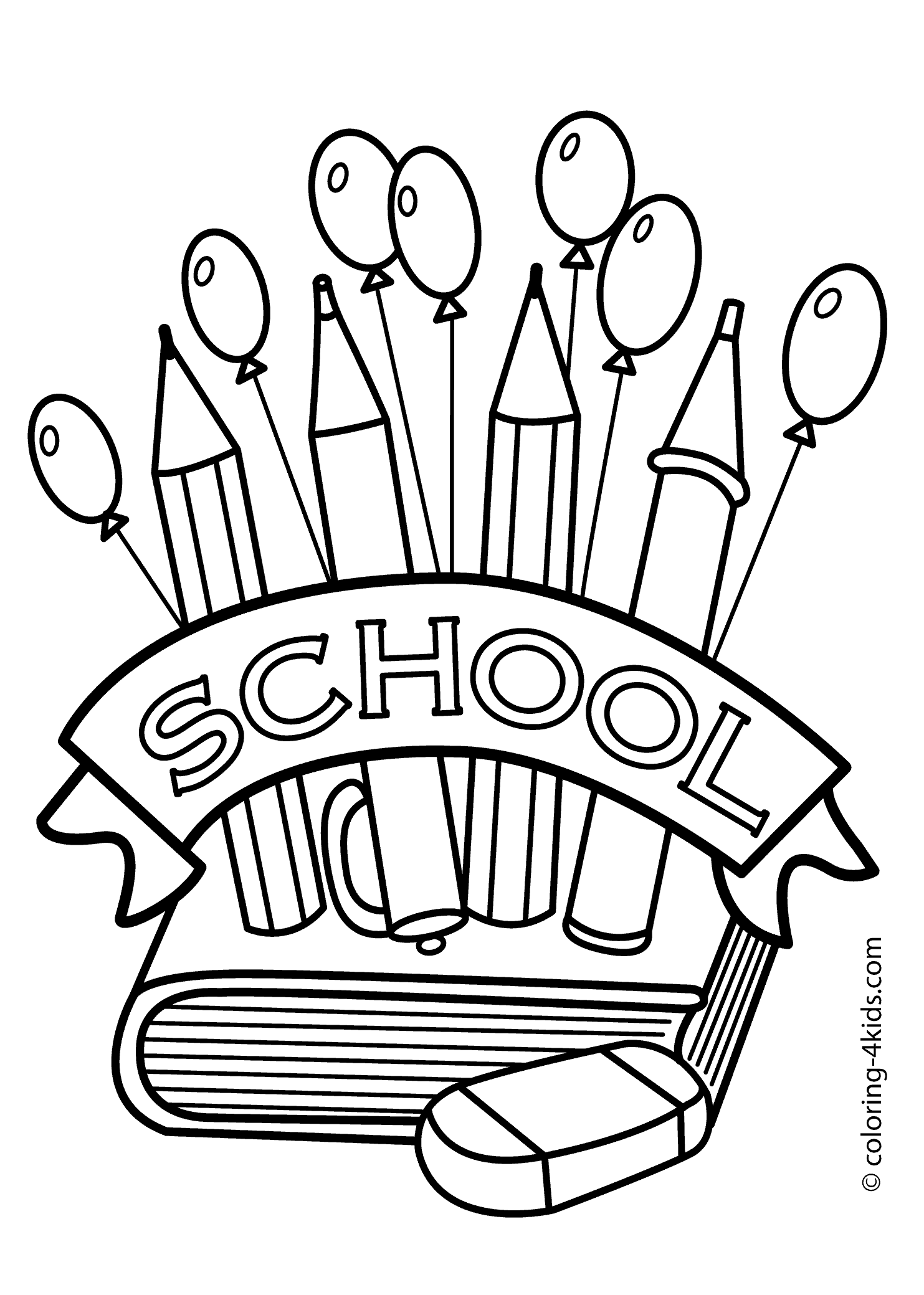 Coloring Pages Back To School 1