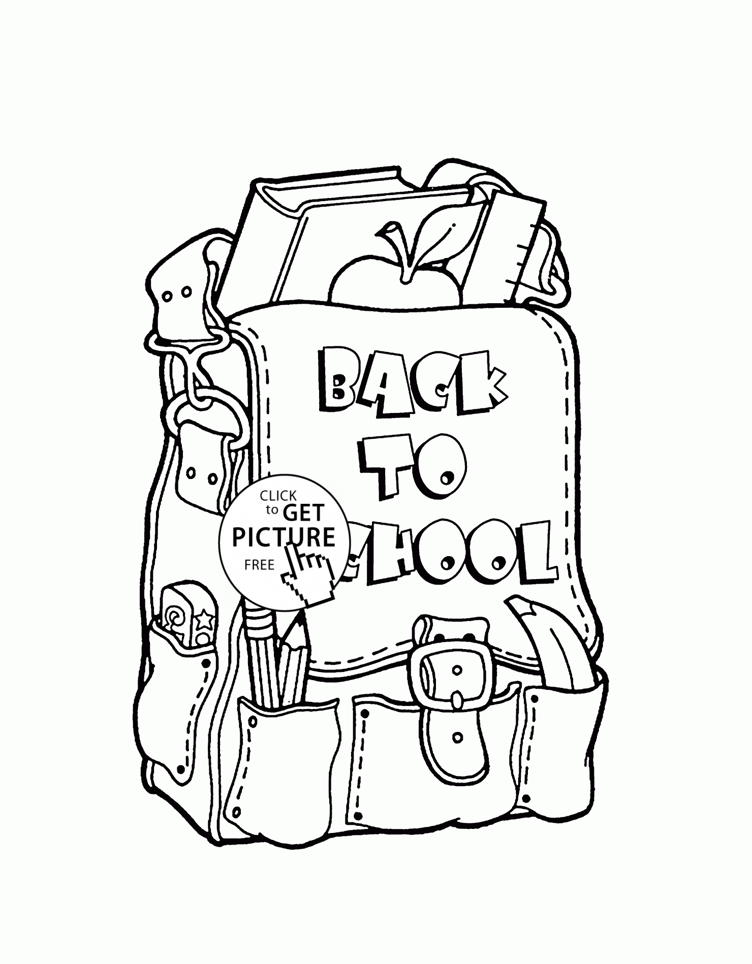 Coloring Pages Back To School 102