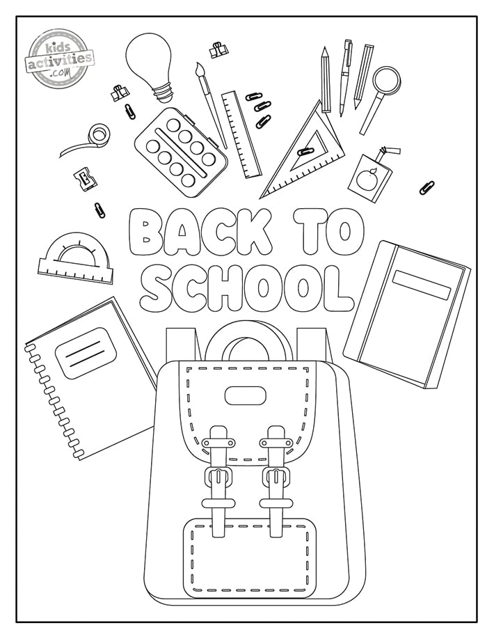 Coloring Pages Back To School 103