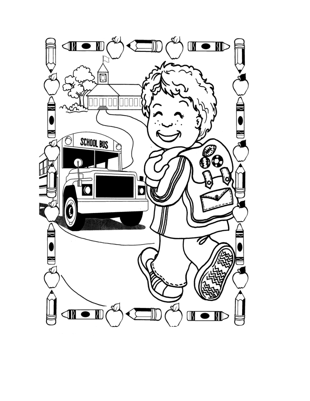 Coloring Pages Back To School 120