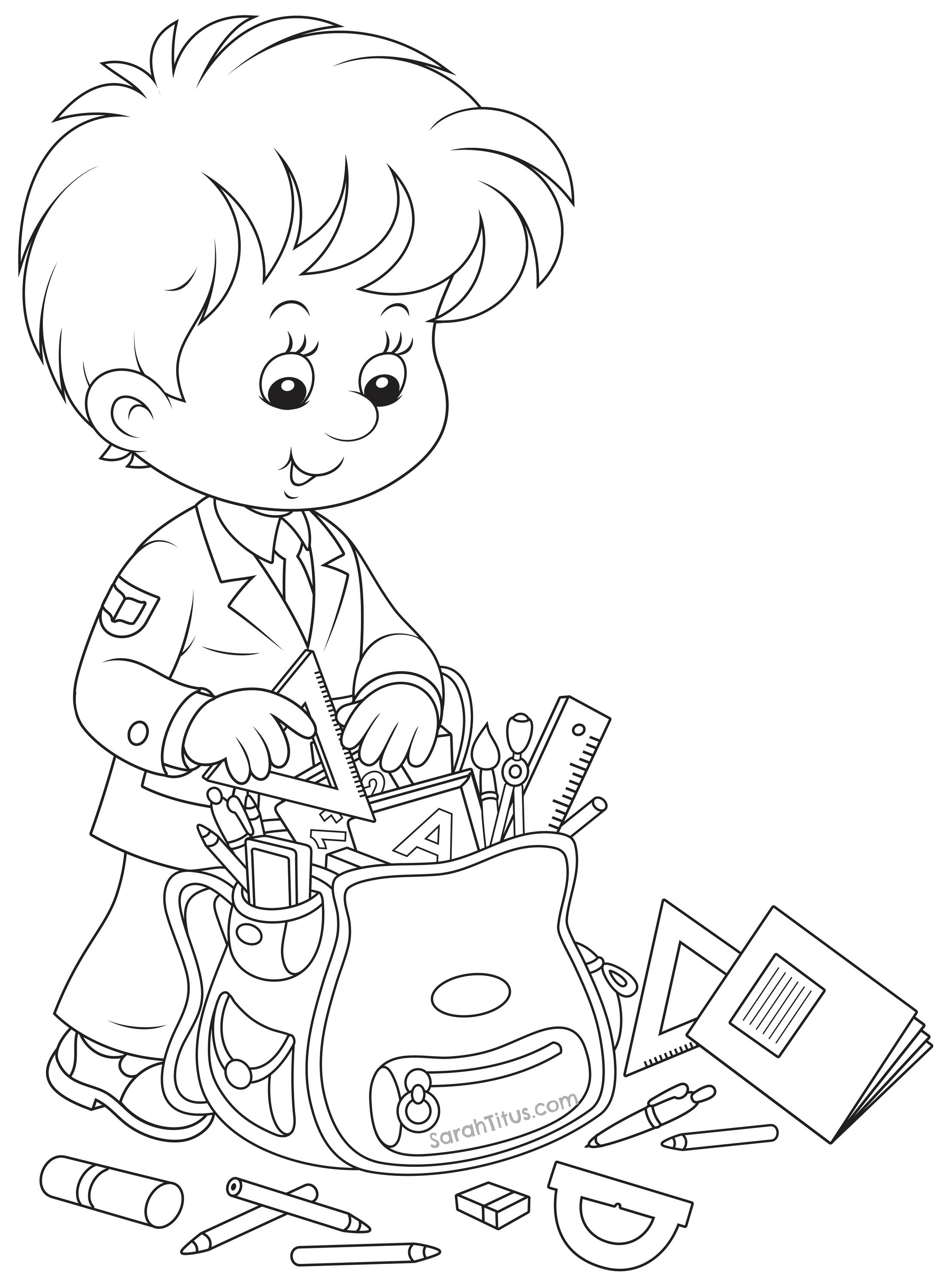 Coloring Pages Back To School 126