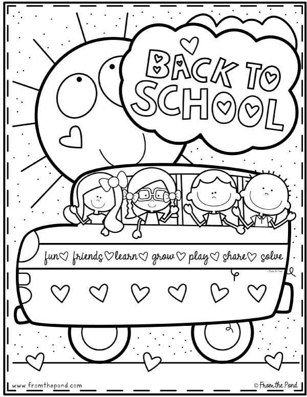 Coloring Pages Back To School 136