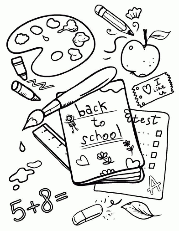 Coloring Pages Back To School 139