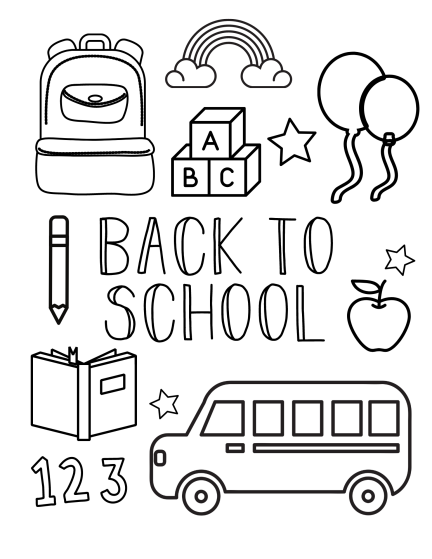 Coloring Pages Back To School 142