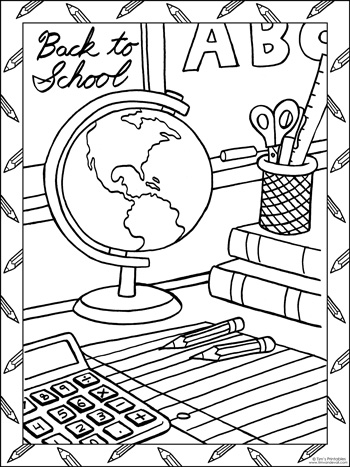 Coloring Pages Back To School 155