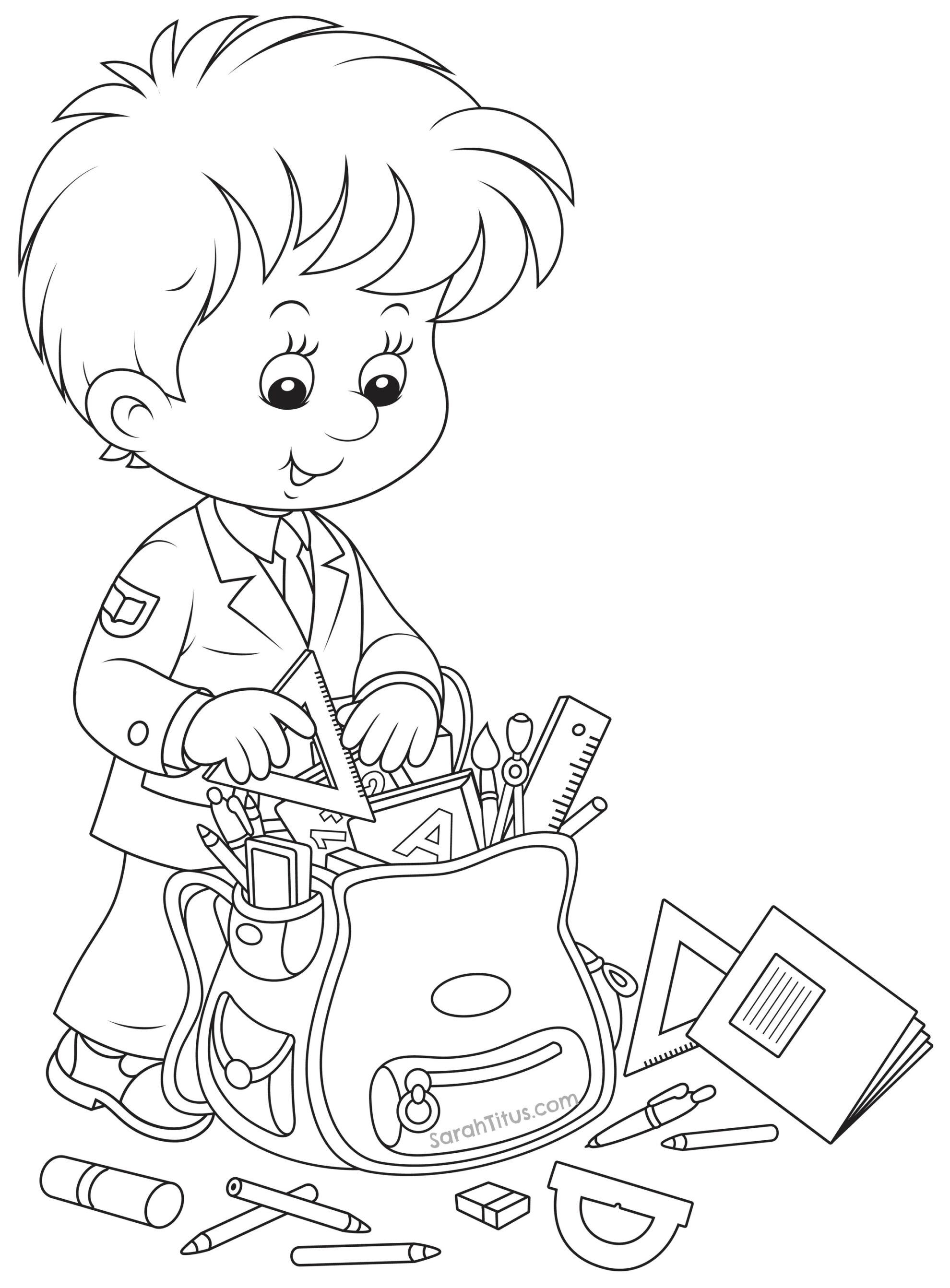 Coloring Pages Back To School 169