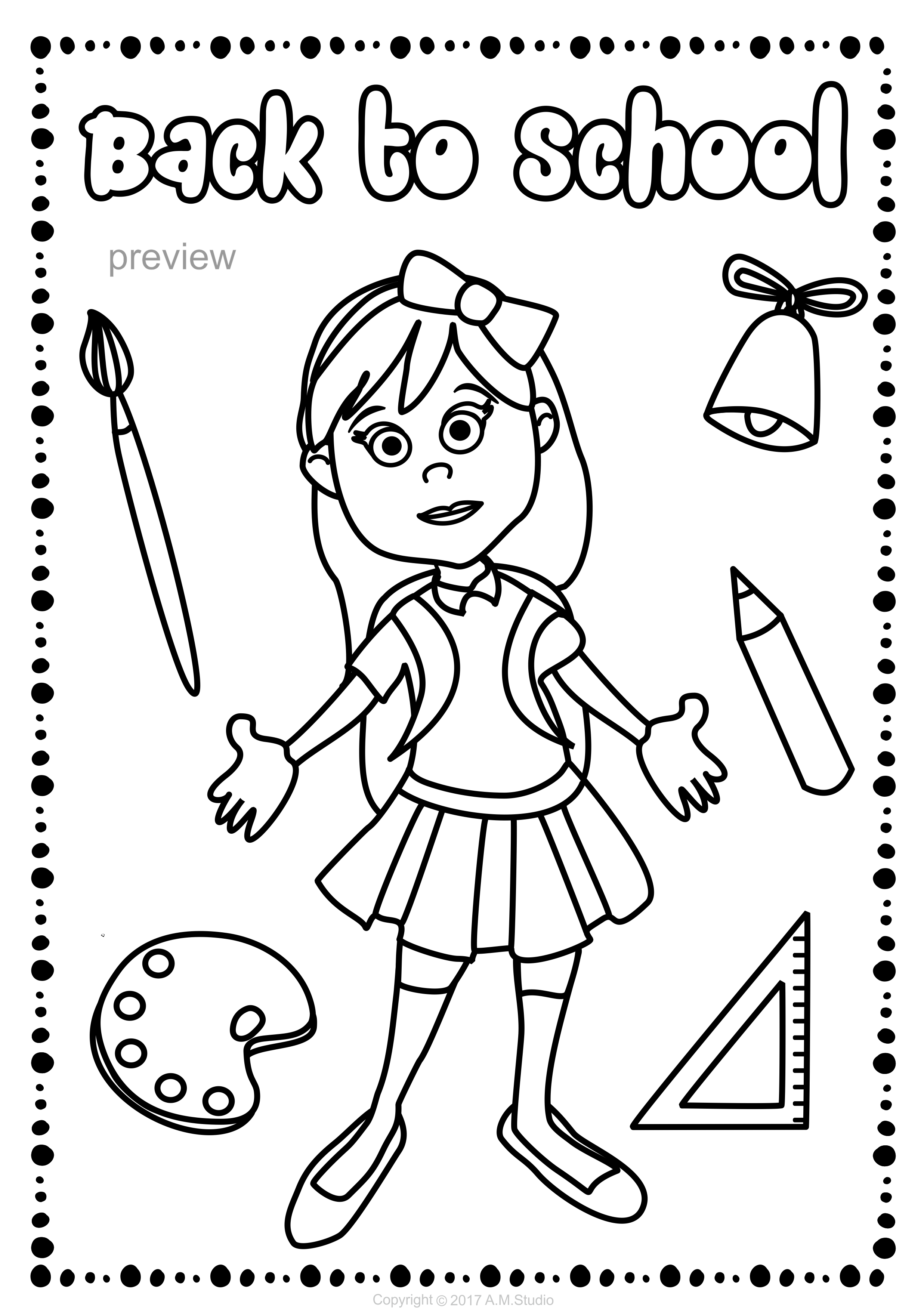 Coloring Pages Back To School 172