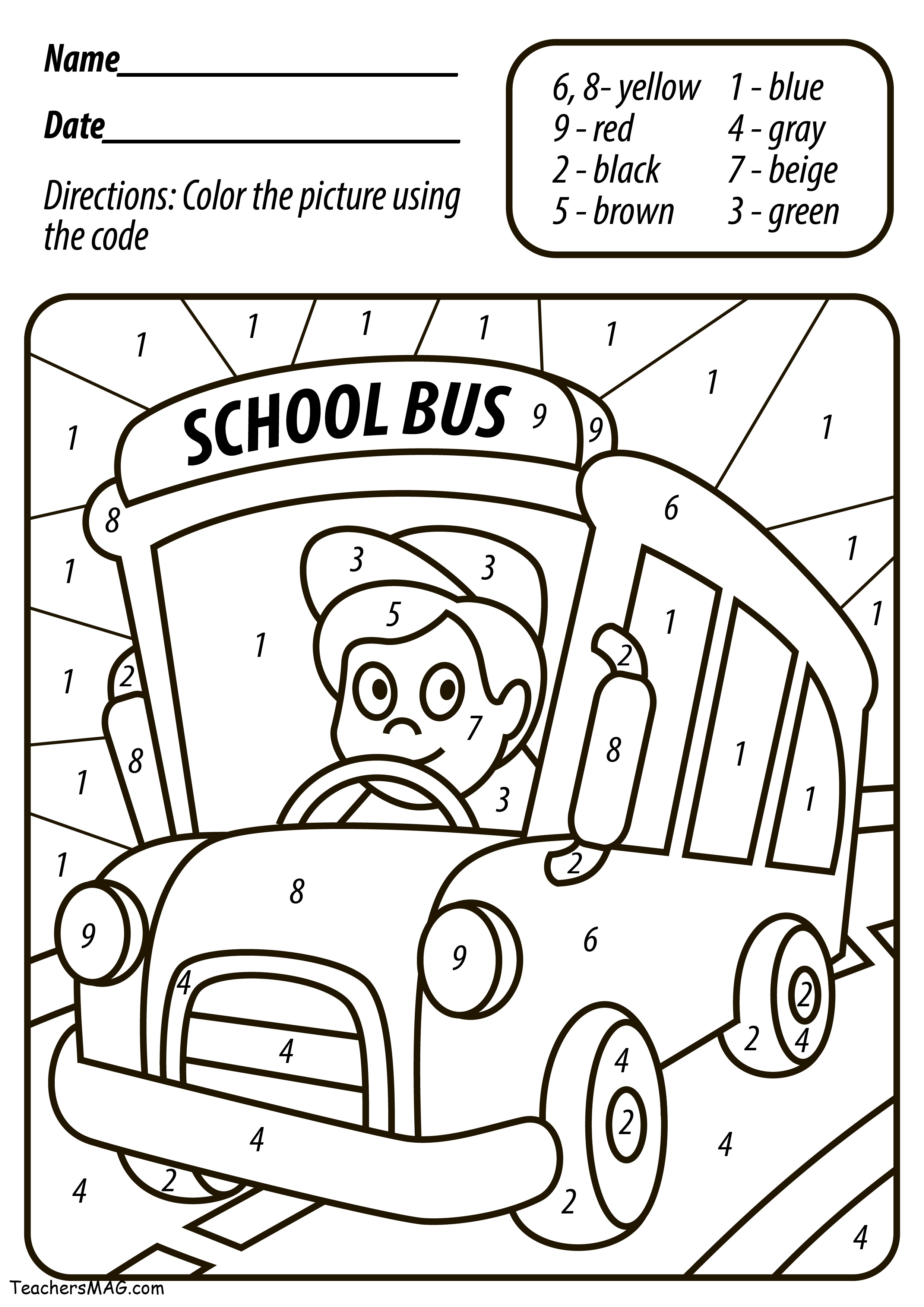 Coloring Pages Back To School 194