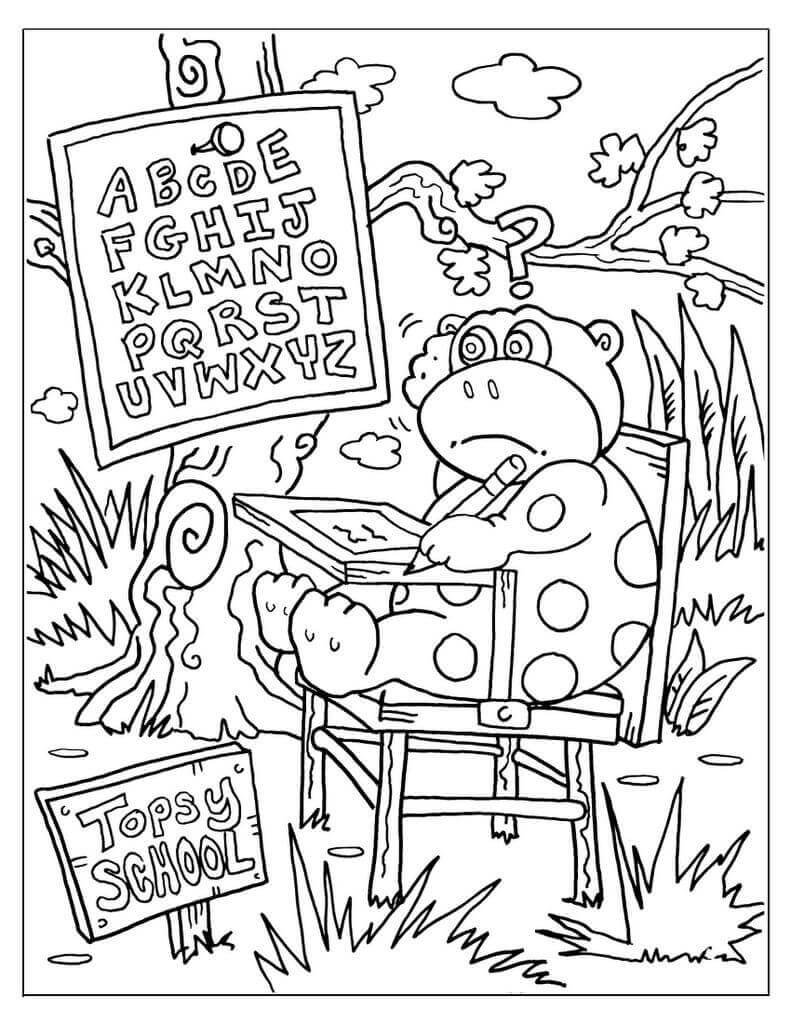 Coloring Pages Back To School 196