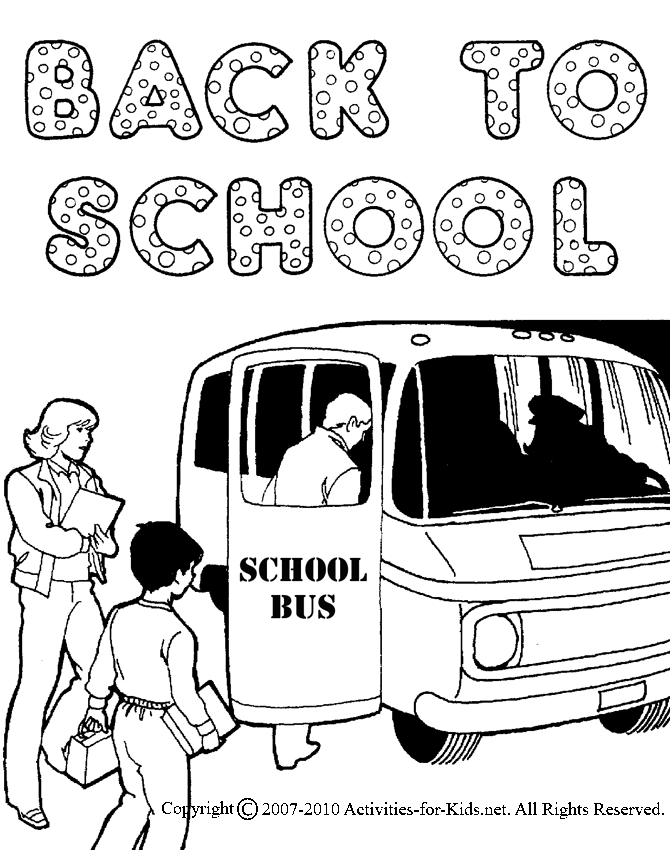 Coloring Pages Back To School 197