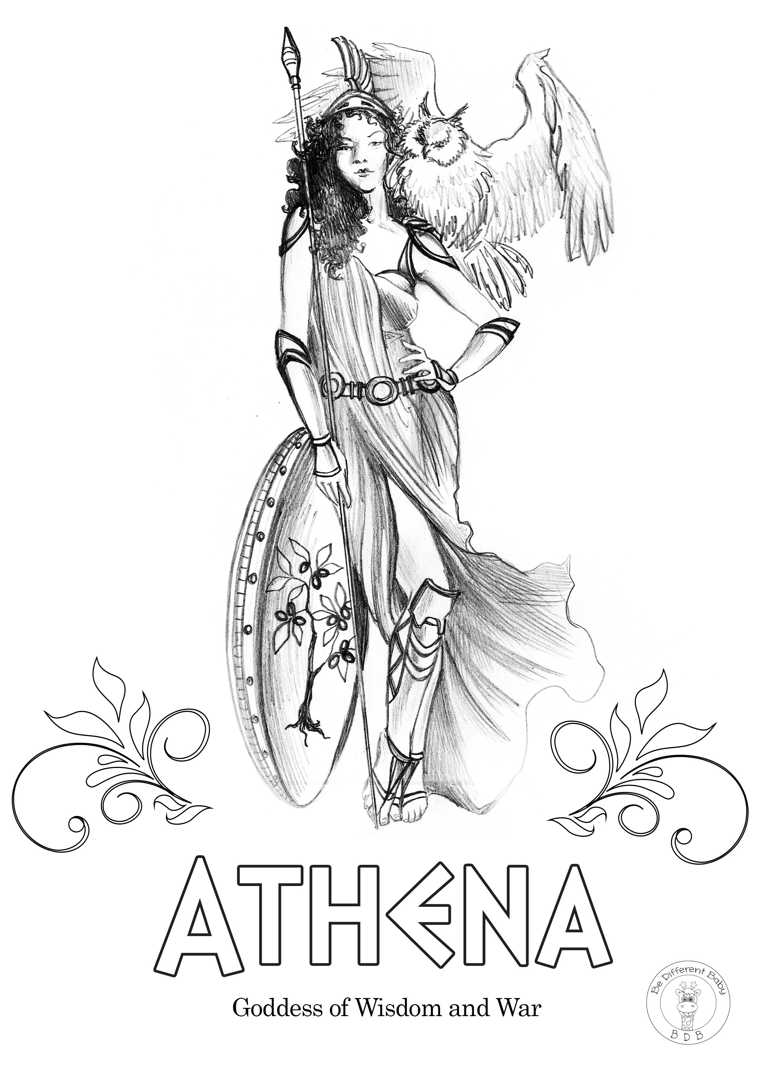 Coloring Pages Of Greek Gods 13