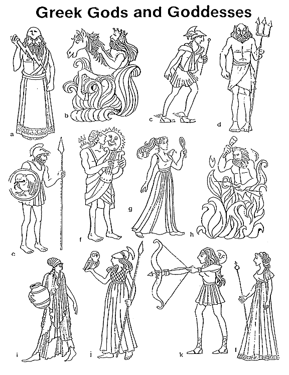 Coloring Pages Of Greek Gods 15