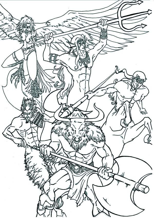 Coloring Pages Of Greek Gods 19