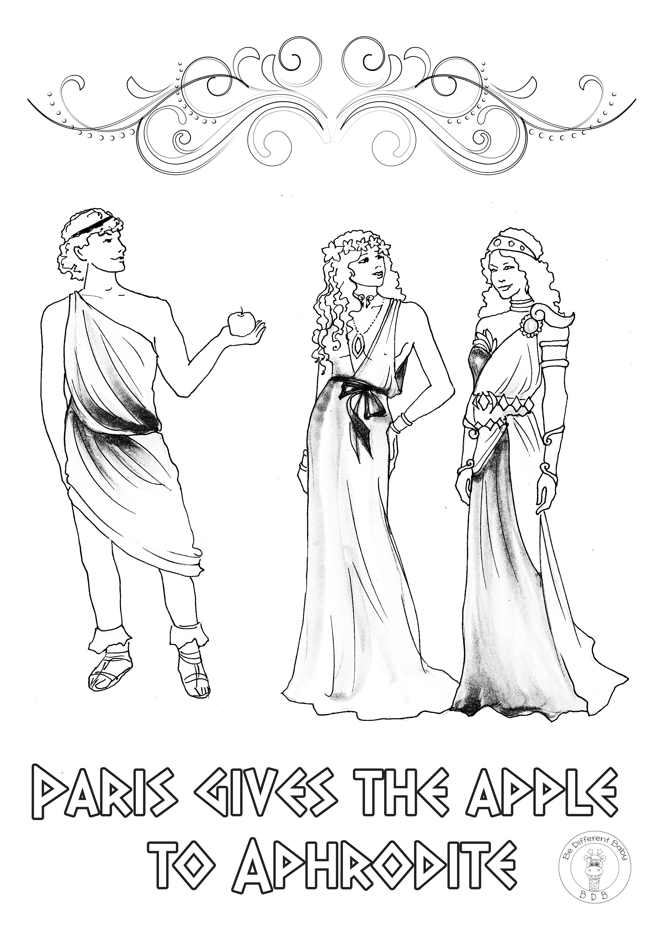 Coloring Pages Of Greek Gods 3