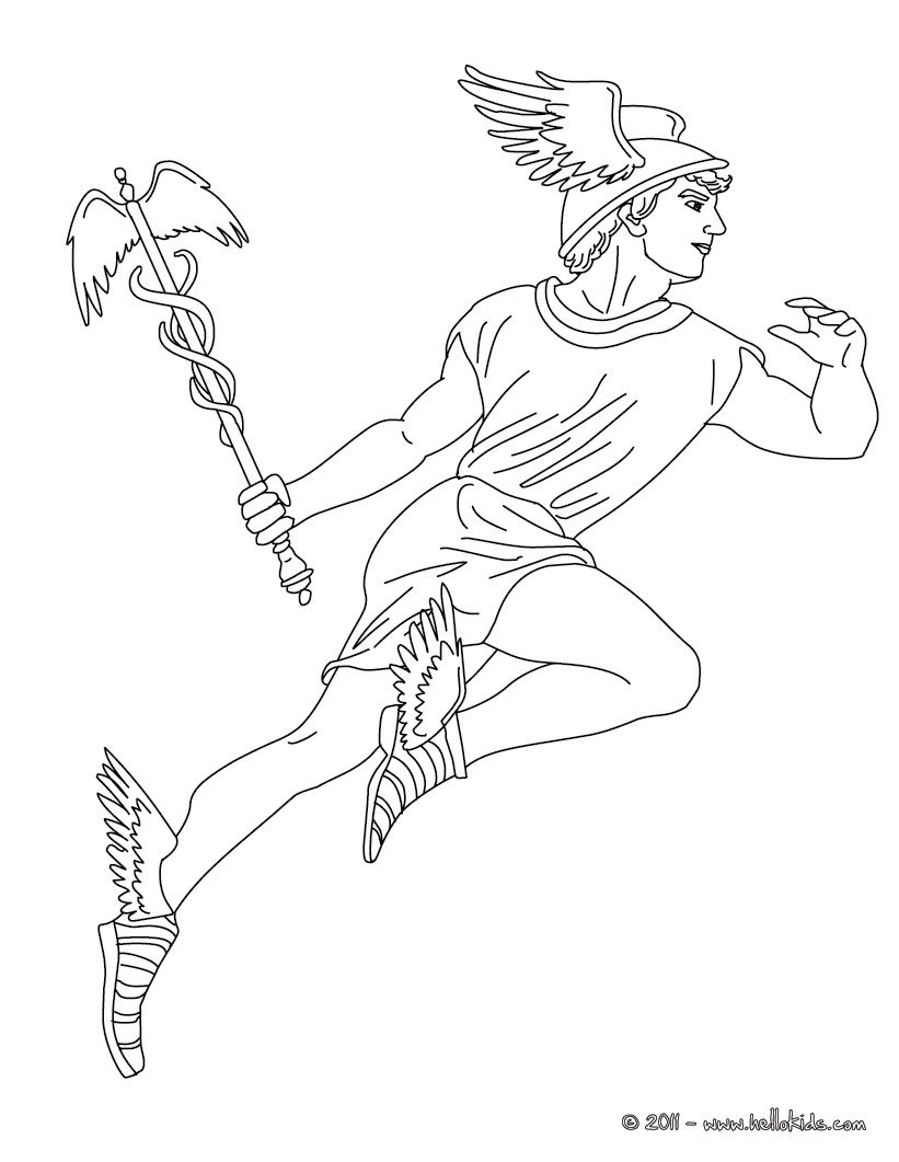 Coloring Pages Of Greek Gods 31