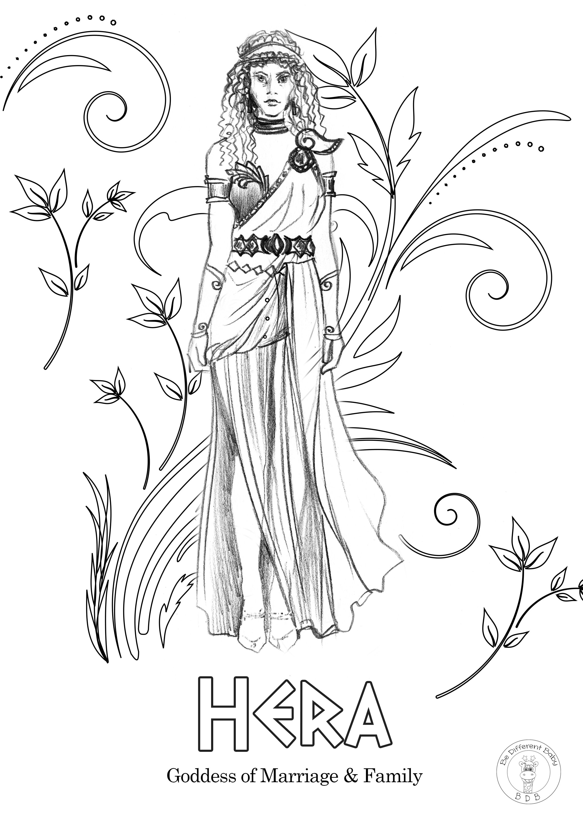 Coloring Pages Of Greek Gods 37