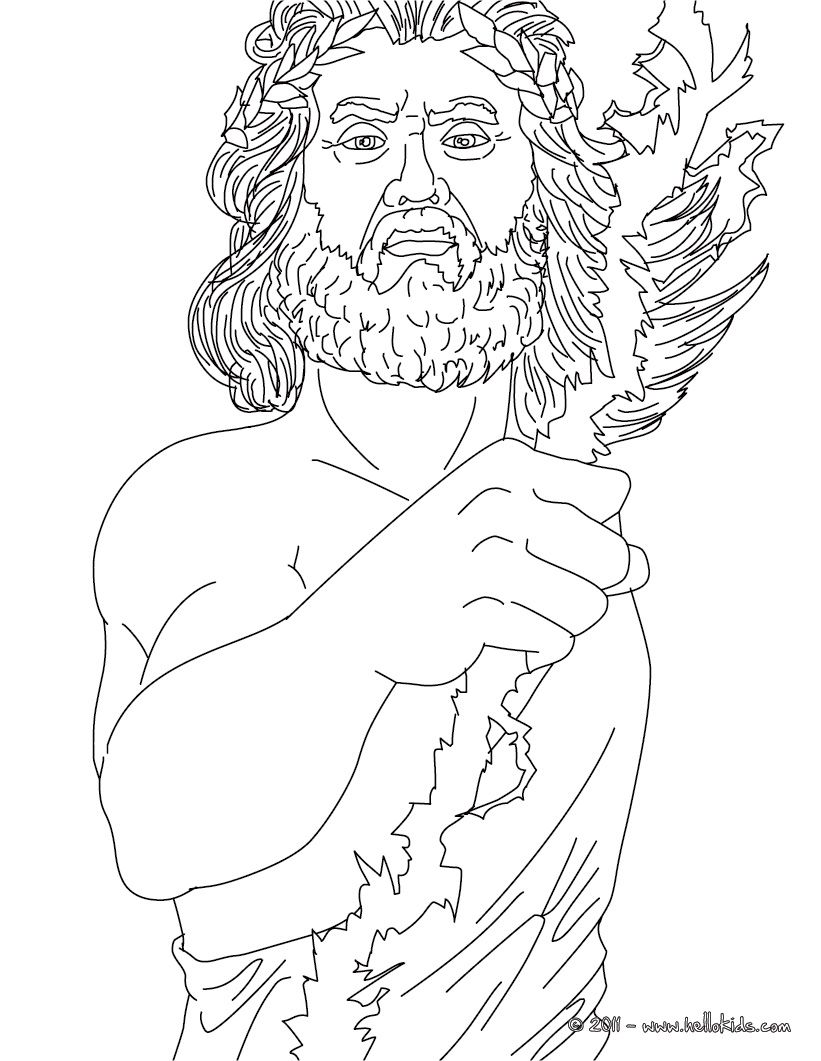 Coloring Pages Of Greek Gods 38