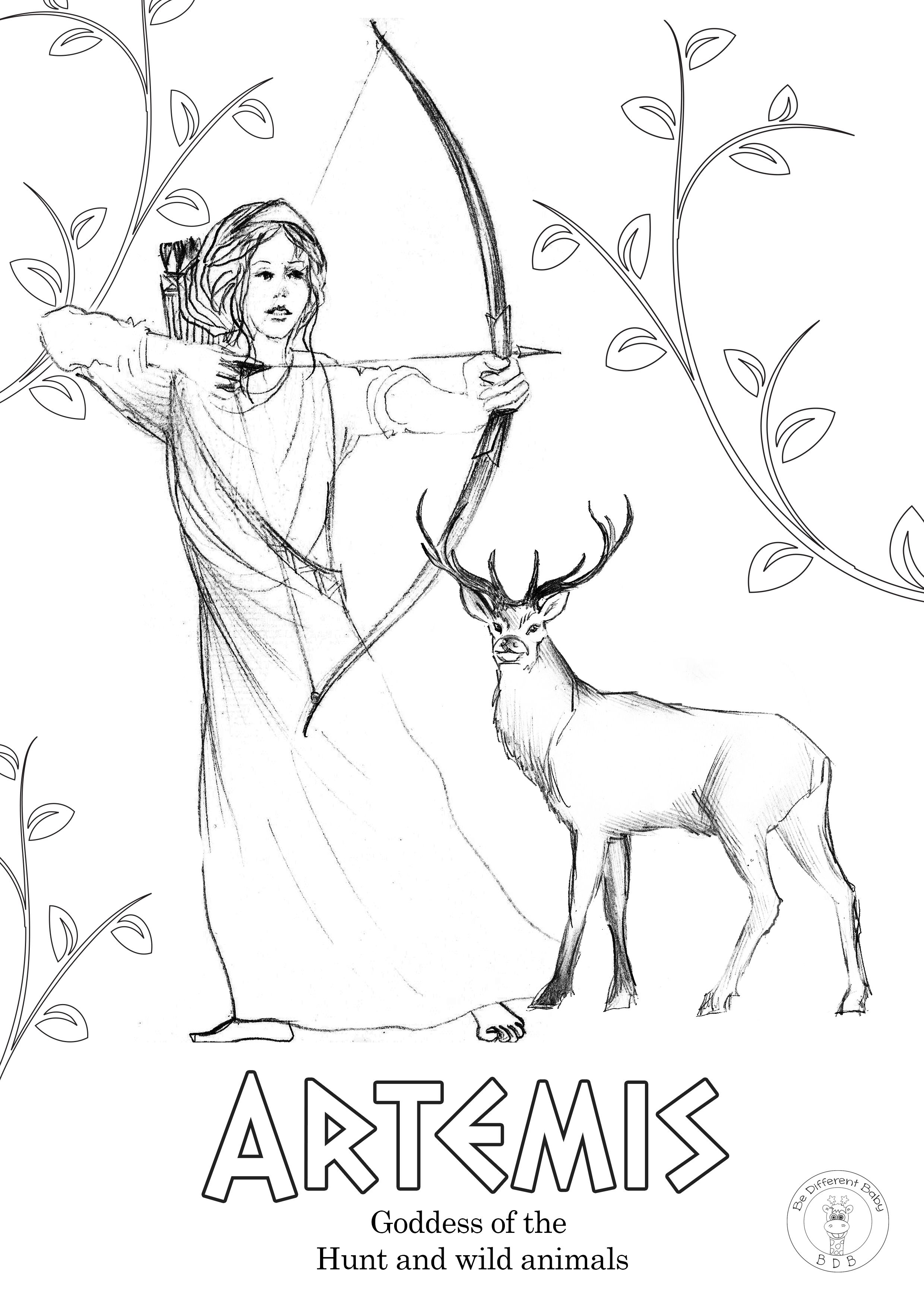 Coloring Pages Of Greek Gods 52