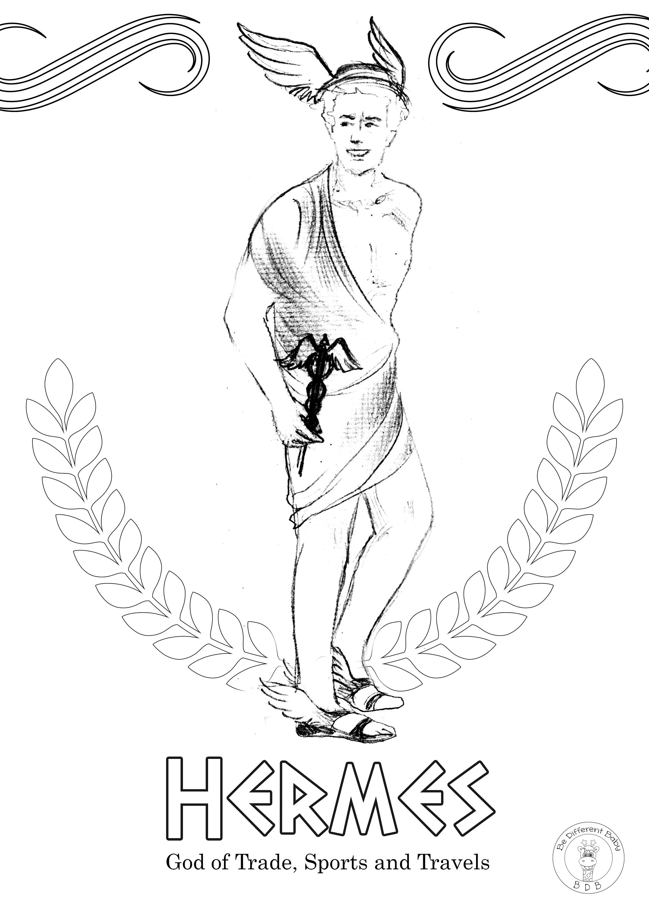 Coloring Pages Of Greek Gods 53