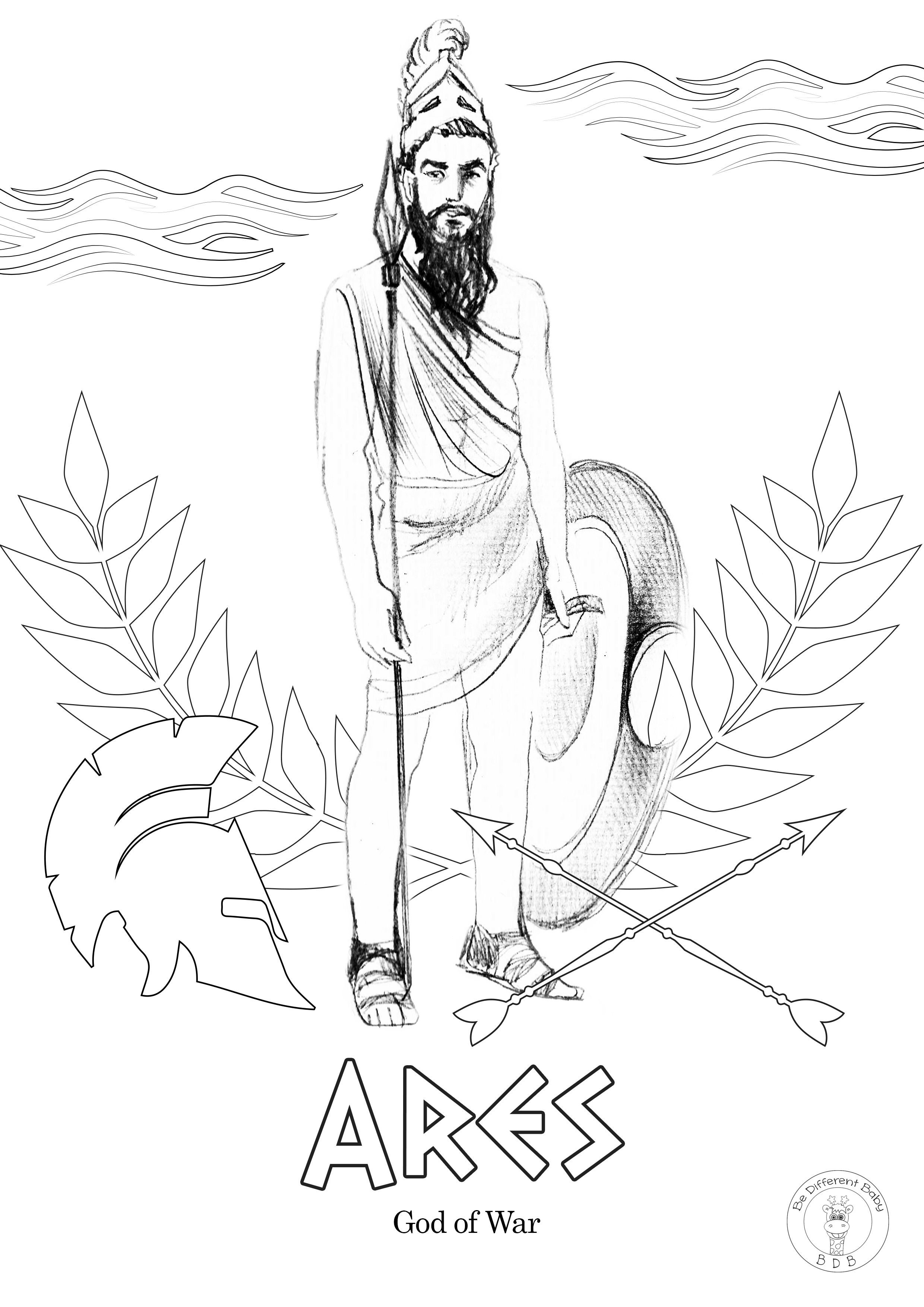 Coloring Pages Of Greek Gods 68