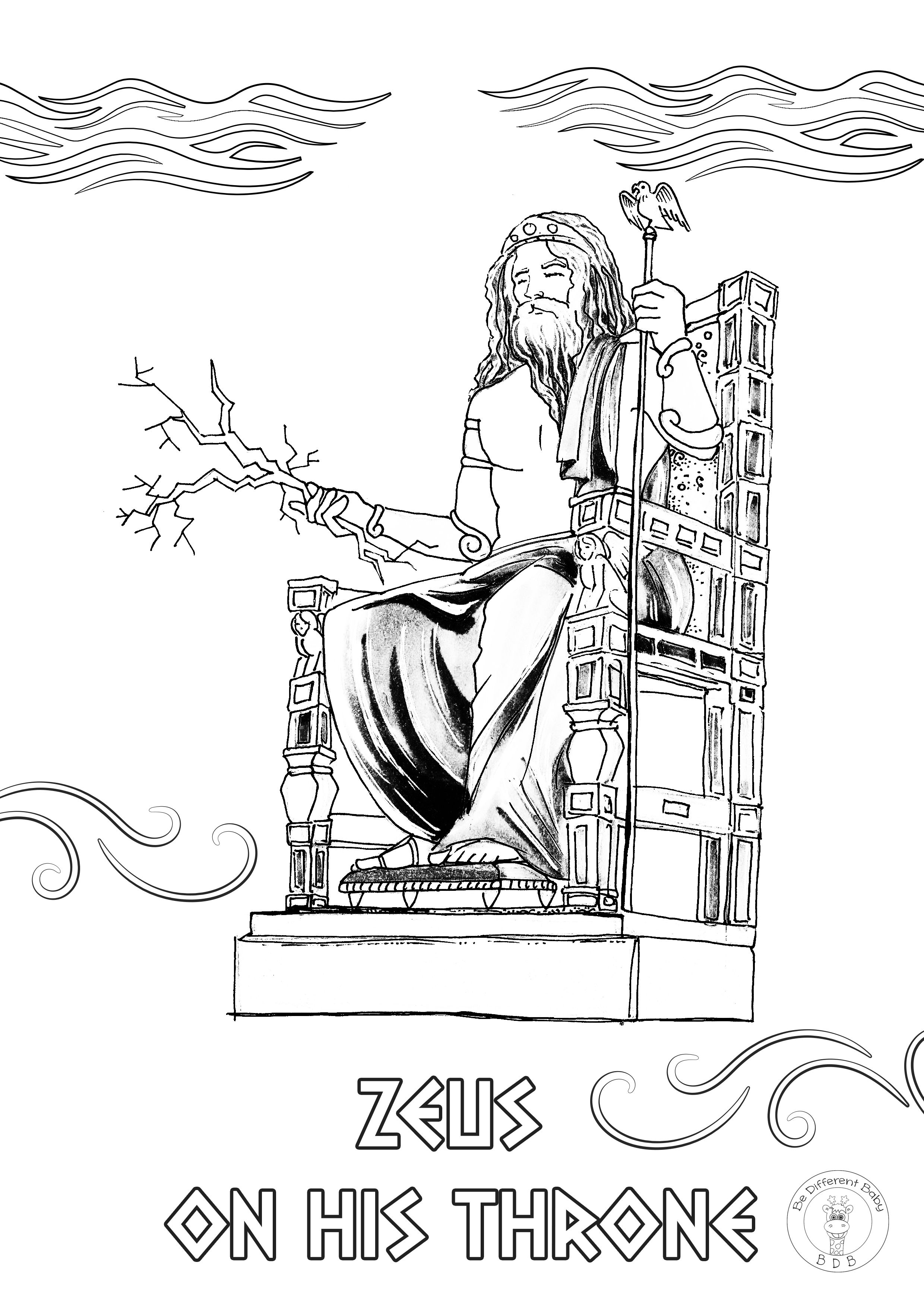 Coloring Pages Of Greek Gods 74