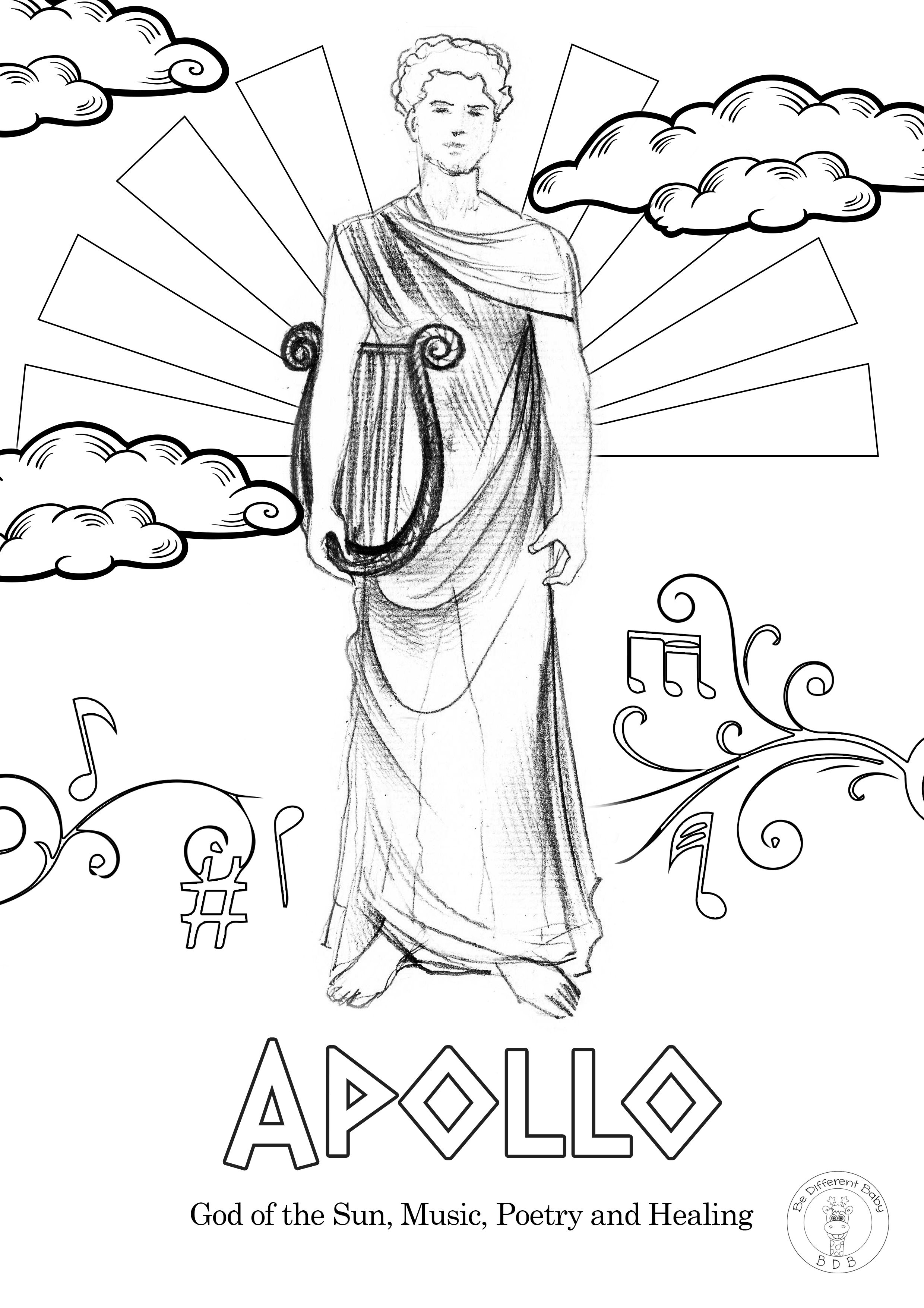 Coloring Pages Of Greek Gods 80