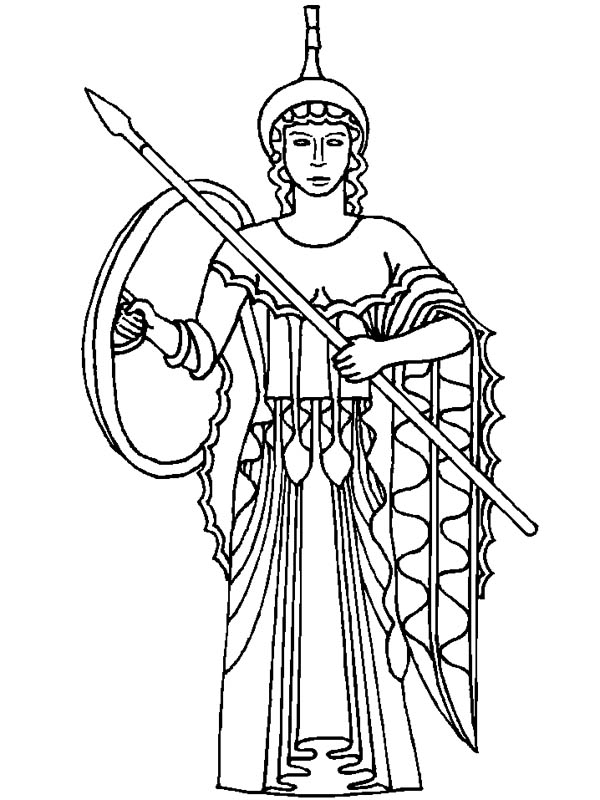 Coloring Pages Of Greek Gods 9