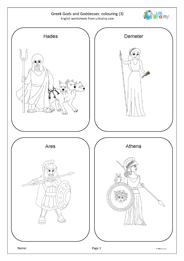 Coloring Pages Of Greek Gods 90