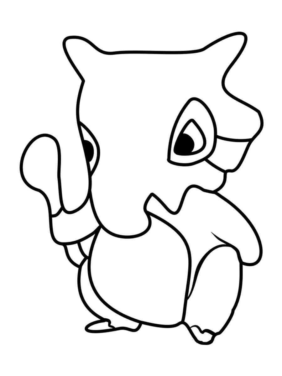 Cubone Coloring Page 14