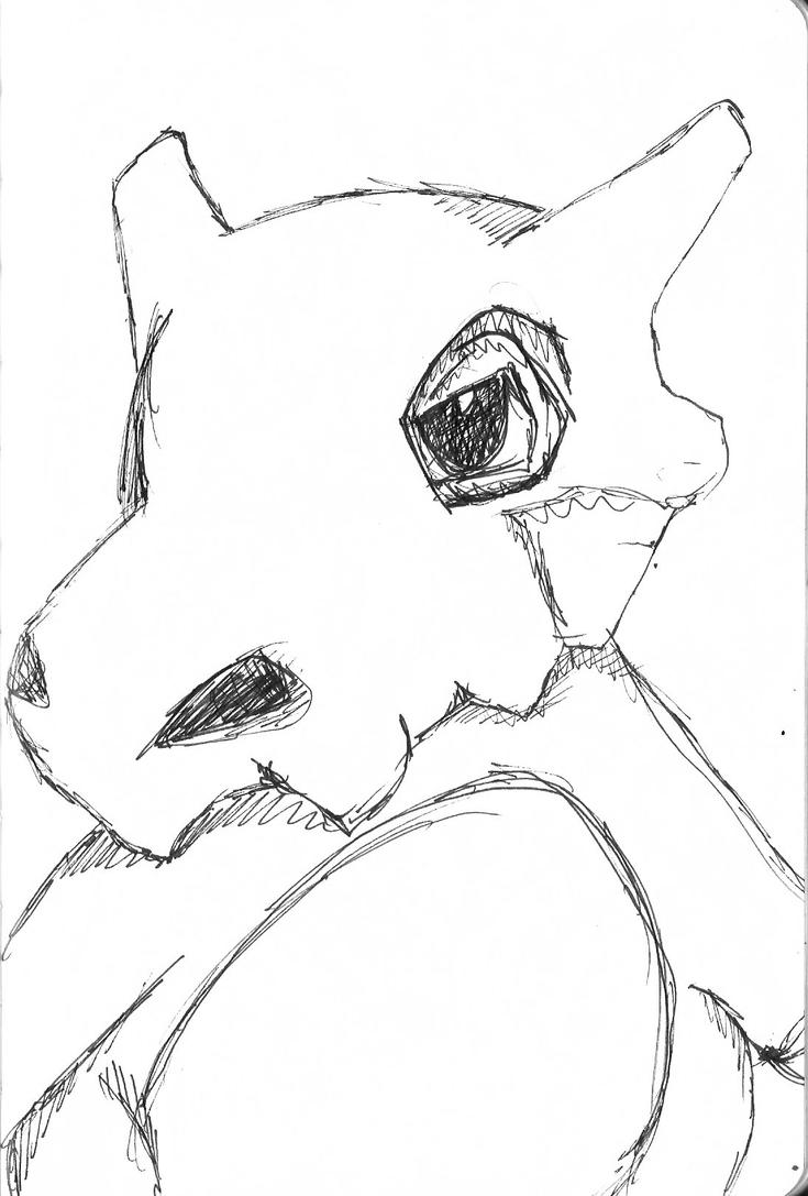 Cubone Coloring Page 24