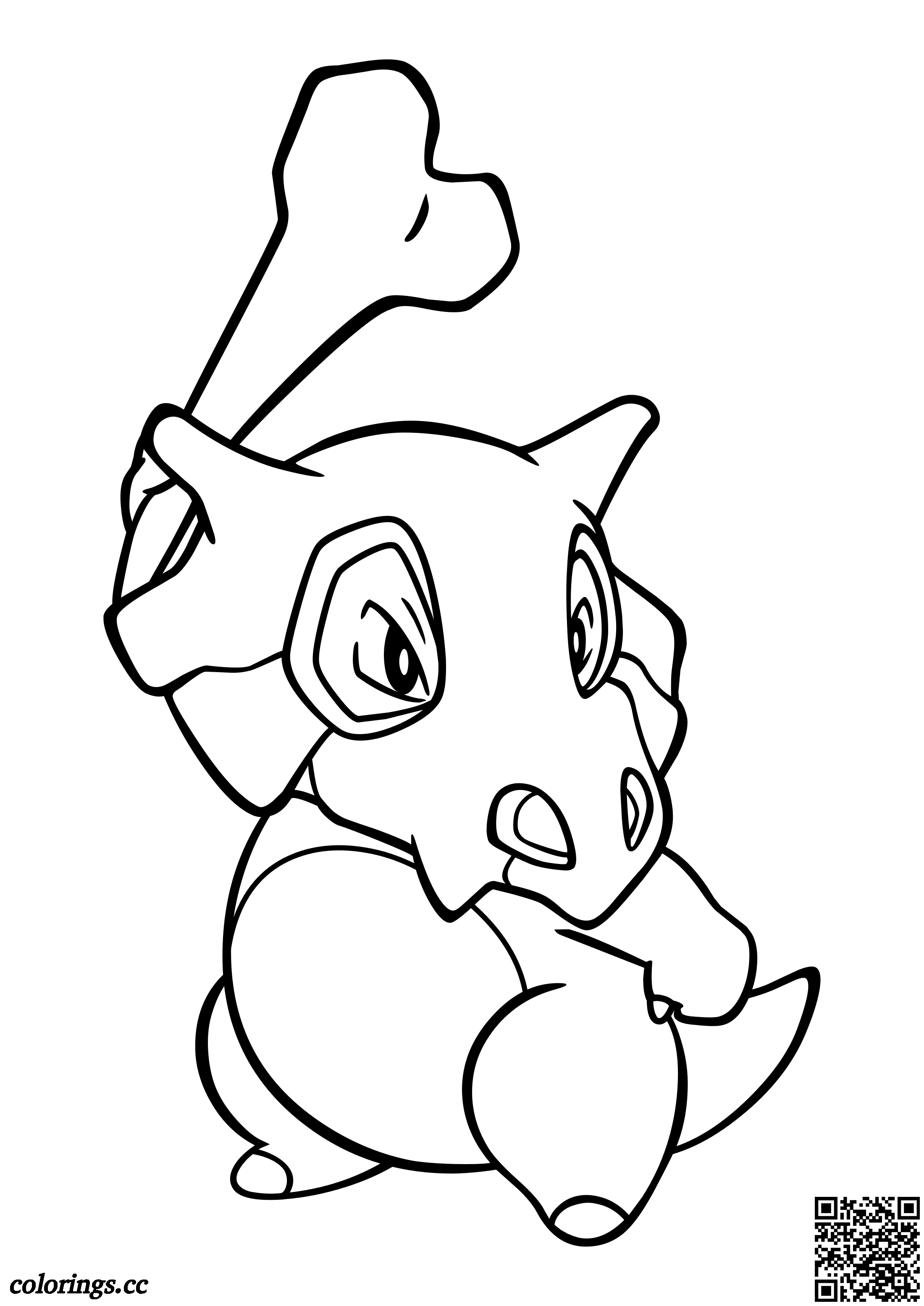 Cubone Coloring Page 25