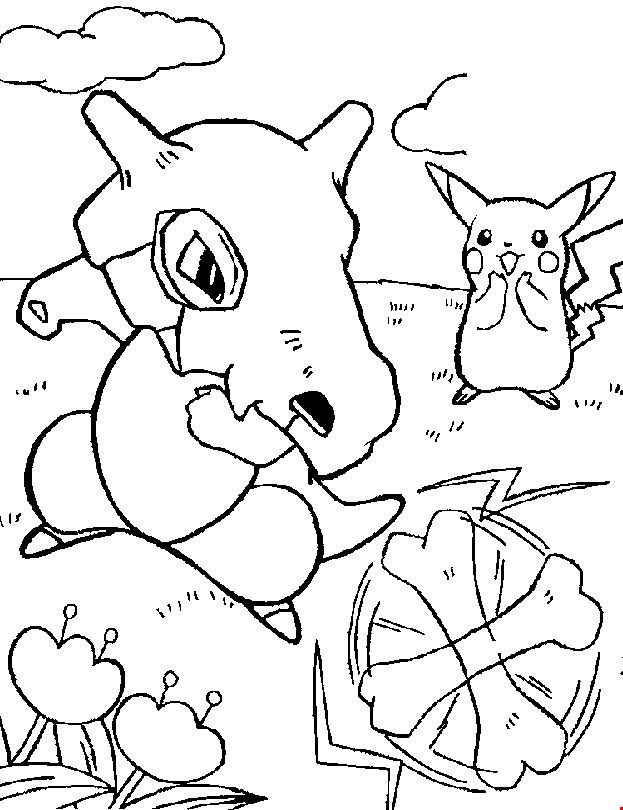 Cubone Coloring Page 28