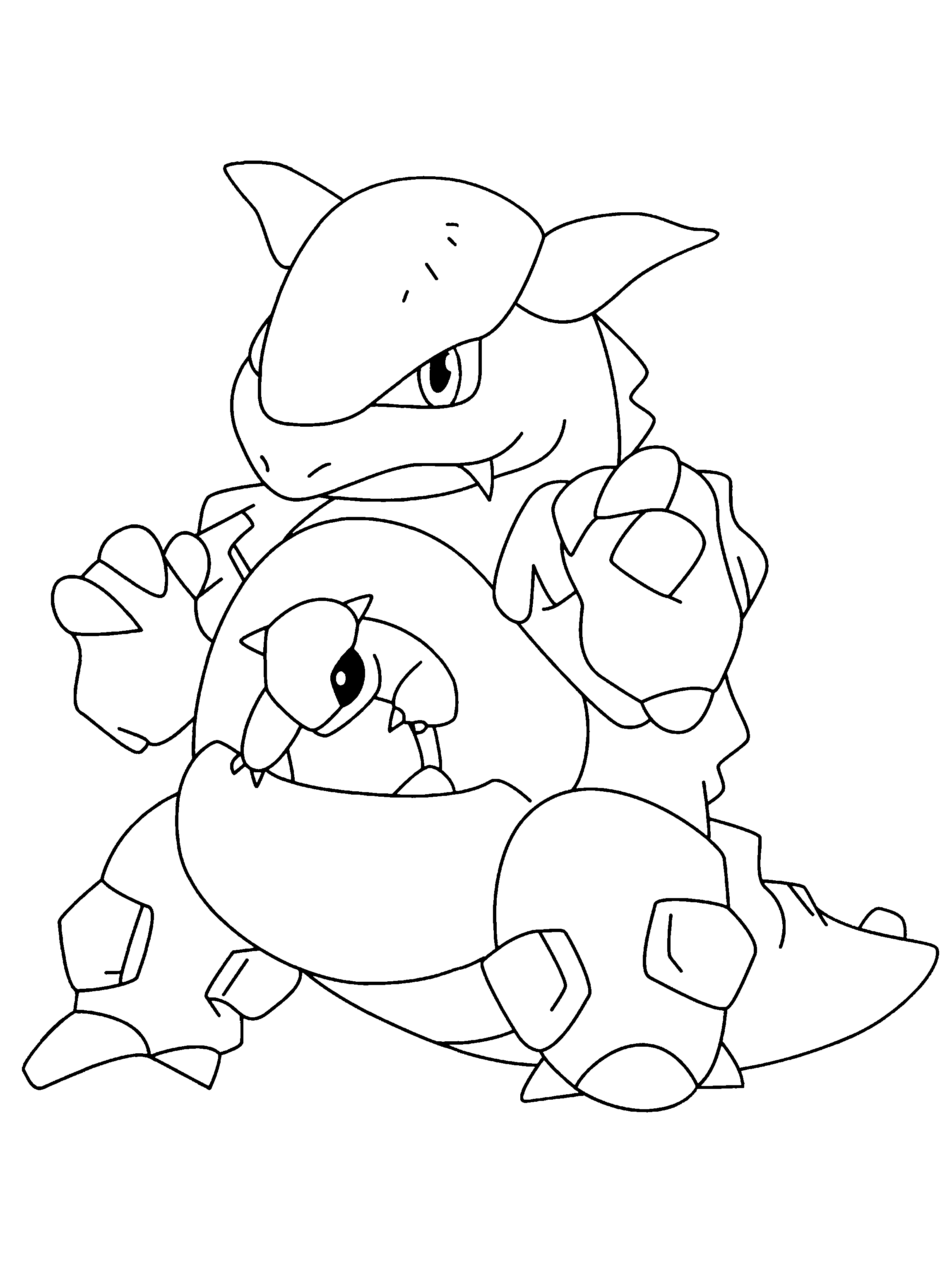 Cubone Coloring Page 3