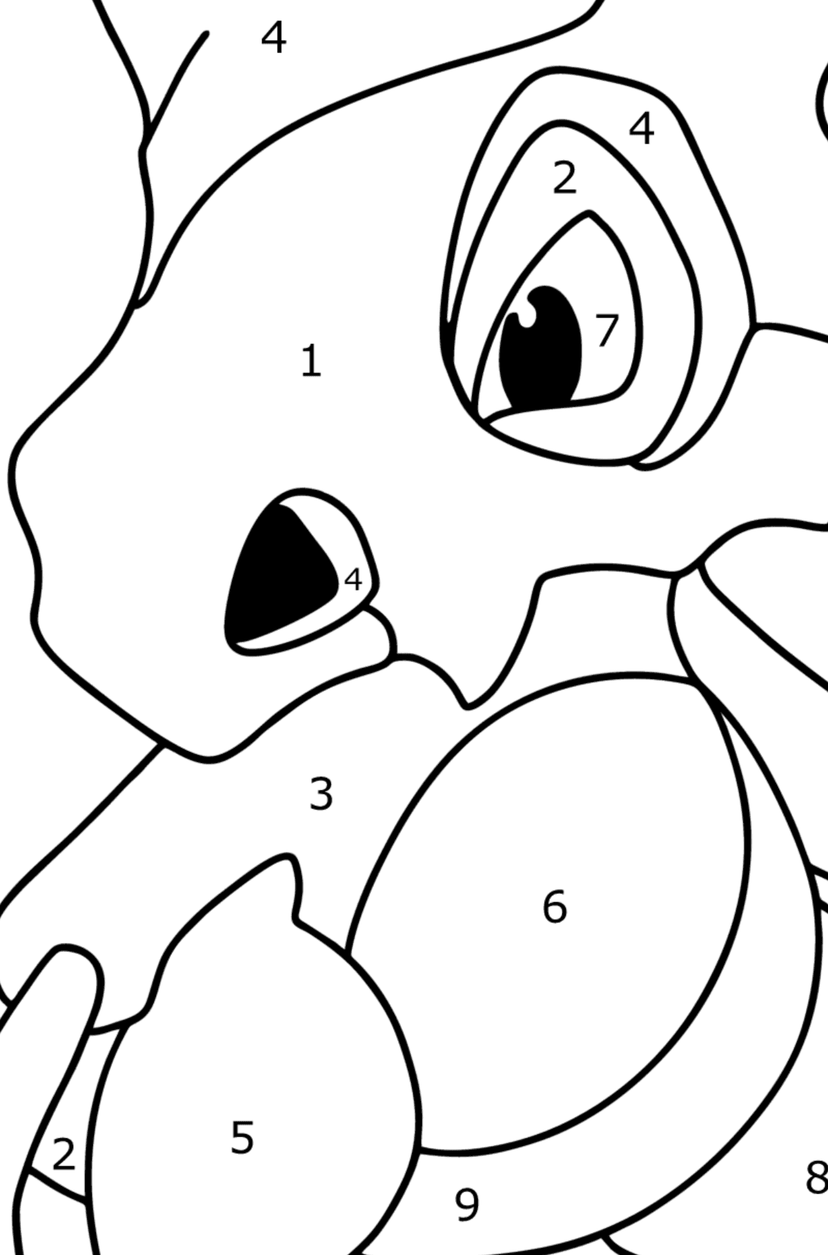 Cubone Coloring Page 30