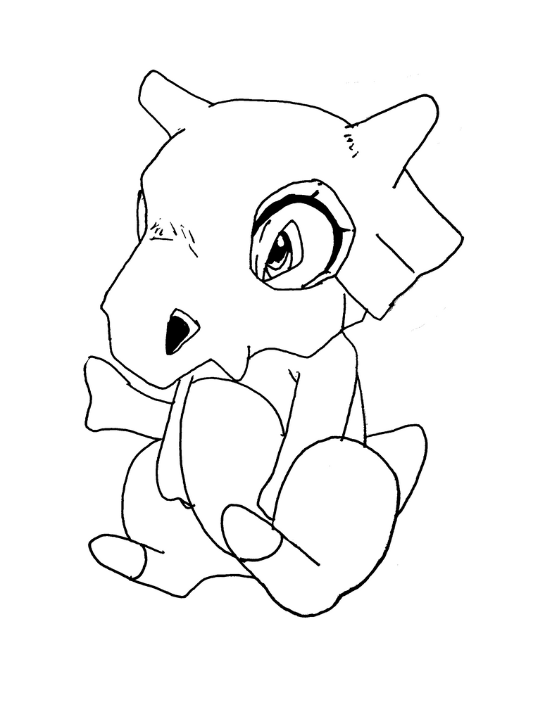 Cubone Coloring Page 31