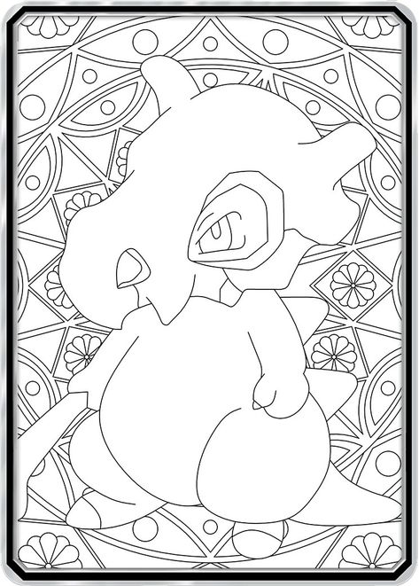 Cubone Coloring Page 38