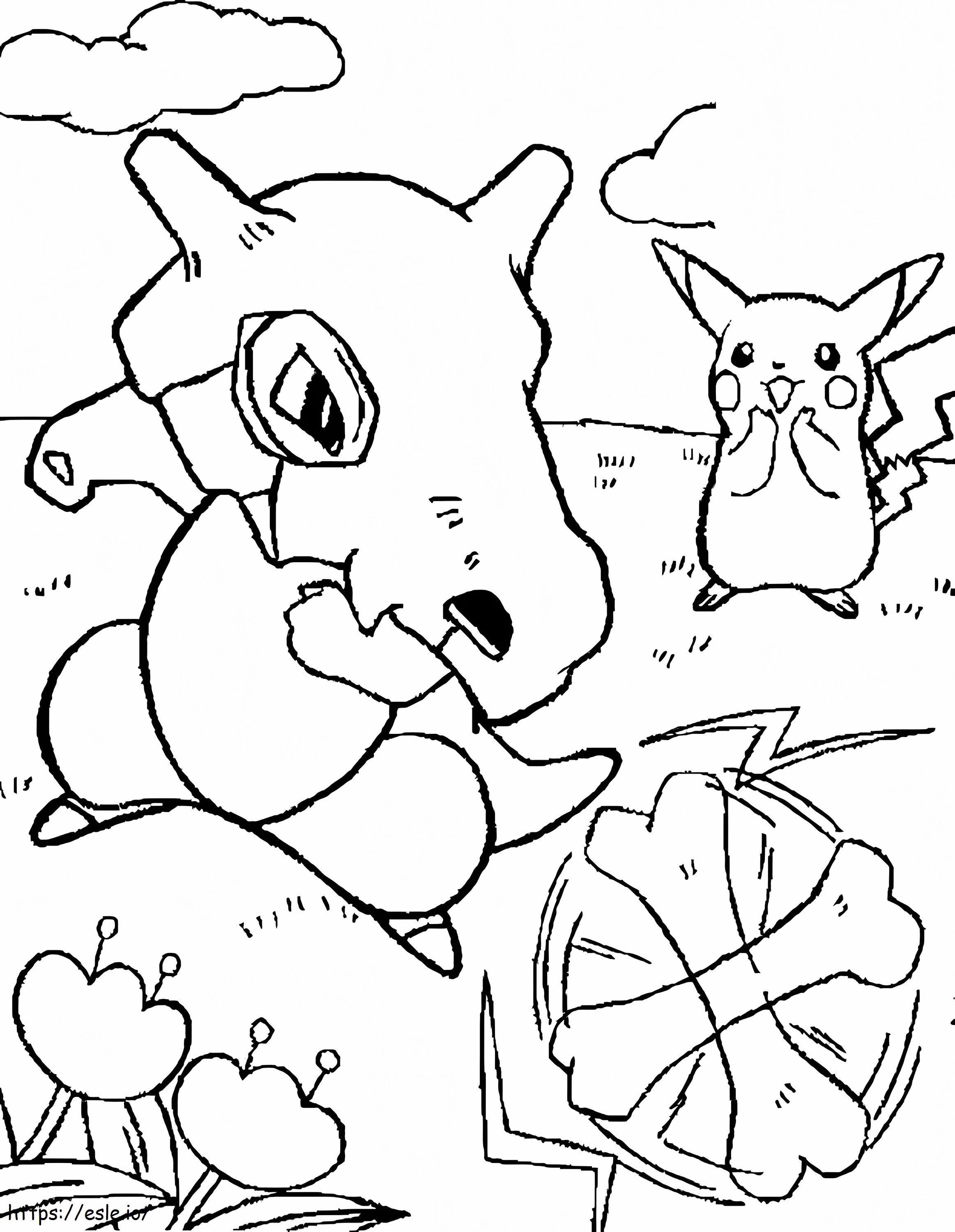 Cubone Coloring Page 40